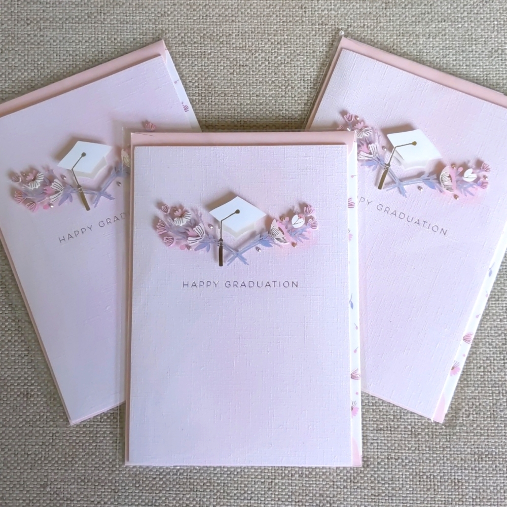 Hallmark Signature Graduation Cards Pink Floral